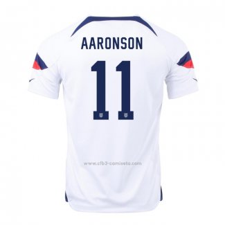 Camiseta Estados Unidos Jugador Aaronson Primera 2022