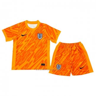 Camiseta Inglaterra Portero Nino 2024 Naranja