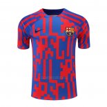 Camiseta de Entrenamiento Barcelona 2022-2023 Rojo y Azul