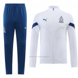 Chandal de Chaqueta del Olympique Marsella 2022-2023 Blanco