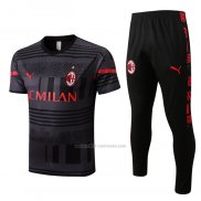 Chandal del AC Milan Manga Corta 2022-2023 Gris