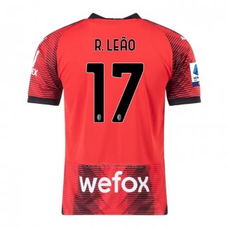 Camiseta AC Milan Jugador R.Leao Primera 2023-2024