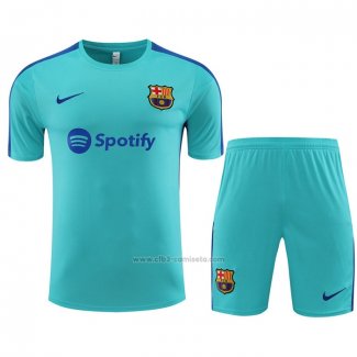 Chandal del Barcelona Manga Corta 2023-2024 Verde - Pantalon Corto