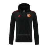 Chaqueta con Capucha del Manchester United 2022-2023 Negro