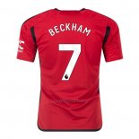 Camiseta Manchester United Jugador Beckham Primera 2023-2024