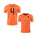 Camiseta Paises Bajos Jugador Virgil Primera 2020-2021