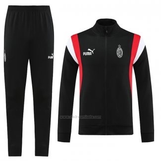 Chandal de Chaqueta del AC Milan Nino 2023-2024 Negro