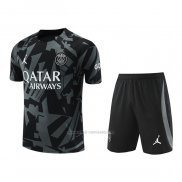 Chandal del Paris Saint-Germain Manga Corta 2022-2023 Gris - Pantalon Corto