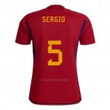 Camiseta Espana Jugador Sergio Primera 2022