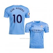 Camiseta Manchester City Jugador Kun Aguero Primera 2020-2021