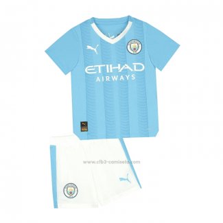 Camiseta Manchester City Primera Nino 2023-2024