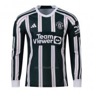 Camiseta Manchester United Segunda Manga Larga 2023-2024