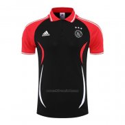 Camiseta Polo del Ajax 2022-2023 Negro y Rojo