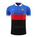 Camiseta Polo del Barcelona 2022-2023 Azul Rojo Negro