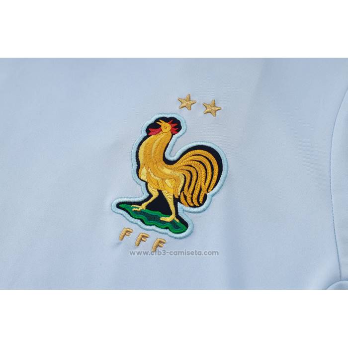 Chandal del Francia Manga Corta 2024-2025 Azul Claro - Pantalon Corto